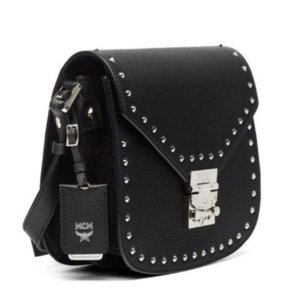 MCM Handbags - HP ! MCM PATRICIA SMALL STUDDED LEATHER CROSSBODY